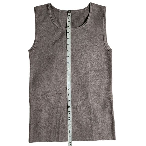 Leo & Nicole Ash Heather Round Neck Sleeveless Tank Top sz PS - Picture 9 of 10